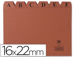 Indice fichero cartón Liderpapel nº 5 160x220 mm.